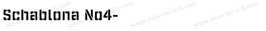 Schablona No4字体转换